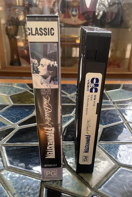 VINTAGE 1935 THE Bride Of Frankenstein VHS Tape 92’ Ex Rental Vintage ...