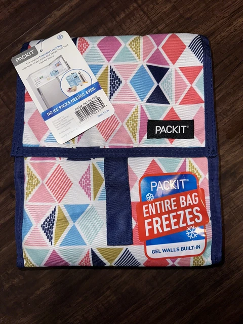 PackIt Large Freezable Lunch Bag ~ Freezable Gel Walls Built-In! NEW WITH TAGS PackIt Large Freezable Lunch Bag ~ Freezable Gel Walls Built-In! NEW WITH TAGS