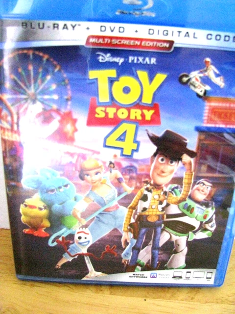 Disney PIXAR TOY Story 4 Mutiscreenl Edit 2019 Blu-Ray DVD Digital Code 3 Disc