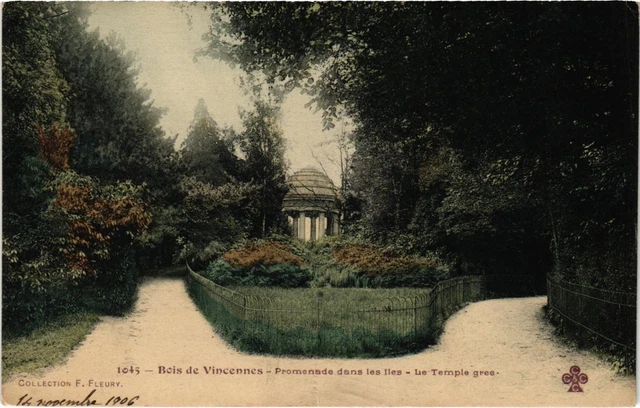 CPA Vincennes Promenade dans les Iles Temple Grec (1347029)