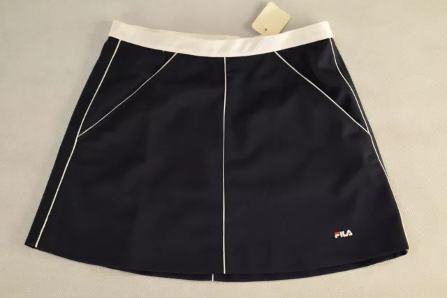 Fila Rock Skirt Vintage Deadstock Damen Tennis Italia Italy 80er 80s Black D 38