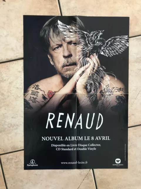 Rare Renaud Promo Plan Media Recto Verso Album Le Phenix 2016 58X40Cm Poster