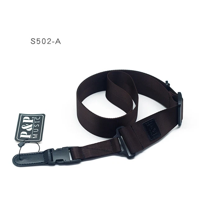 Sangle Guitare Ortega Byzantine - Cuir Véritable Réglable 92-145cm