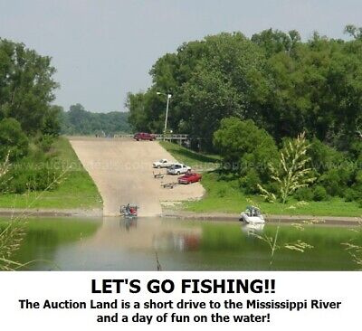 Land Near Mississippi River Public Boat Ramp! Golf Course! Casino! NO RESERVE!