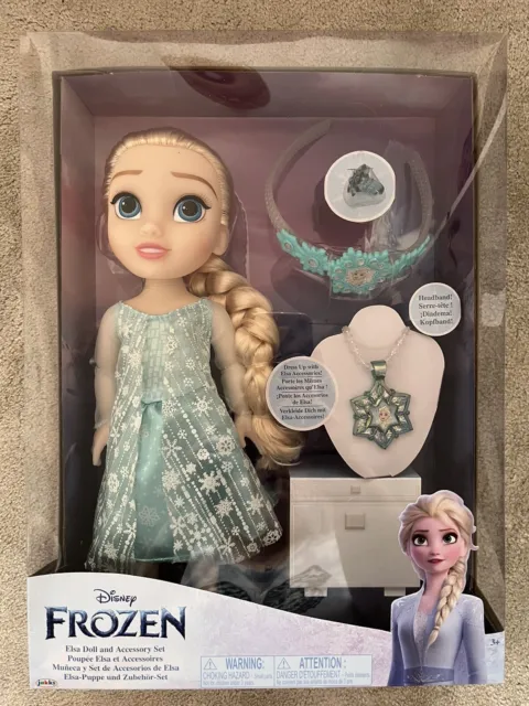 Disney Elsa Frozen Doll and Accessory Set 14 Inch Toddler Figure Set New In Box