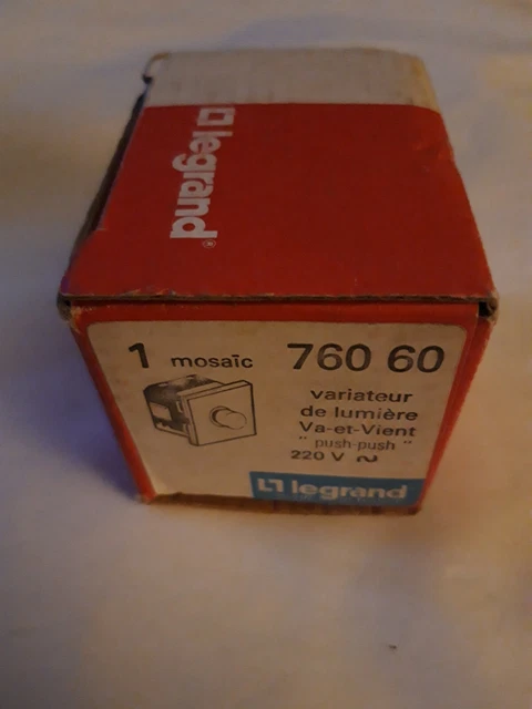 Variateur va et vient de lumière  legrand mosaic 50 réf 760 60 Neuf de stock