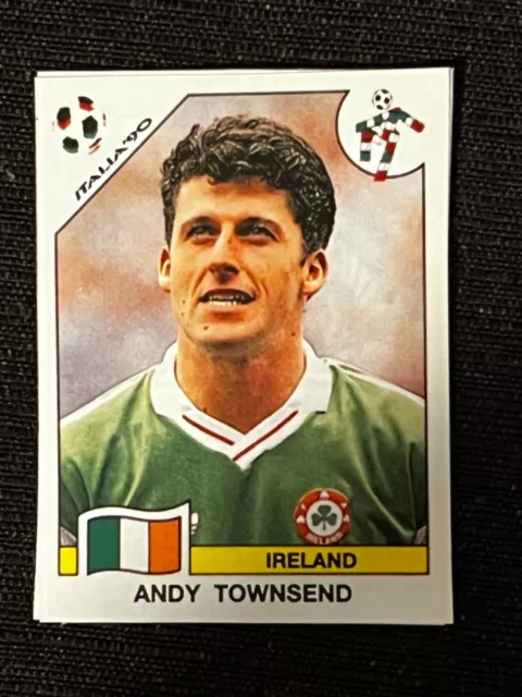 Sticker Panini World Cup Italy 90 Andy Townsend Ireland # 432 Recup Removed