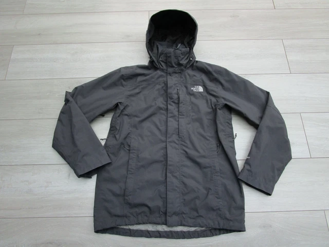The North Face Mens Lowland Jacket Hyvent Waterproof Rain Coat M Grey Resolve 6