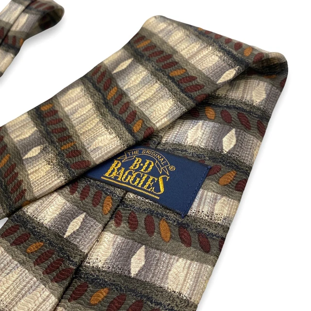 Vtg BD Baggies Silk Economst Geologist Anthropologist Archeologist Earth Necktie