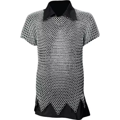 Medium Size Aluminum Chainmail Shirt Butted Medieval Chain mail Armor