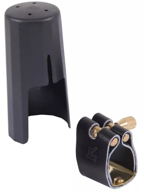 Ligature Et Cap pour Sax Soprano Hérouard & Benard Evasion Leather Lssoe