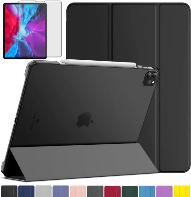 Schutzhülle + Folie iPad Pro 12.9 (4.Gen-2020) / (3.Gen-2018) Ständer Case -3