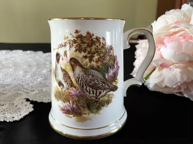 Lovely Vintage Royal Grafton Stein/Tankard with Pheasant Design Made in England