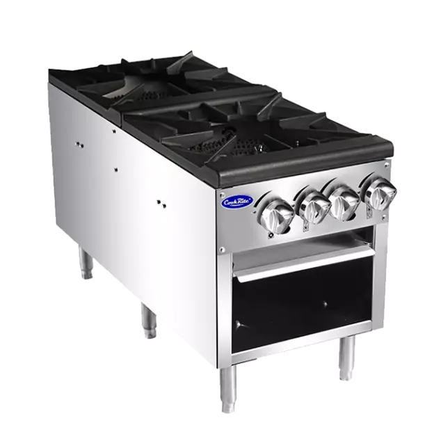 Atosa ATSP-18-2 (High BTU 160k) Heavy Duty Stainless Steel Stock Pot Stove