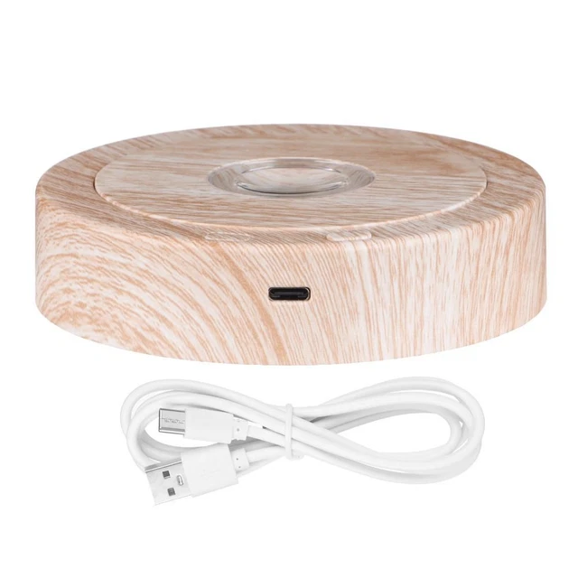 Base Iluminada LED Giratorio Pantalla Soporte Spinning Base para Cristales