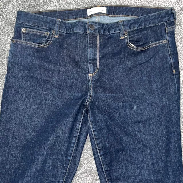 Gap Jeans Womens 33 High Rise Regular Perfect Boot Cut Denim Blue Dark Zip Pants 2