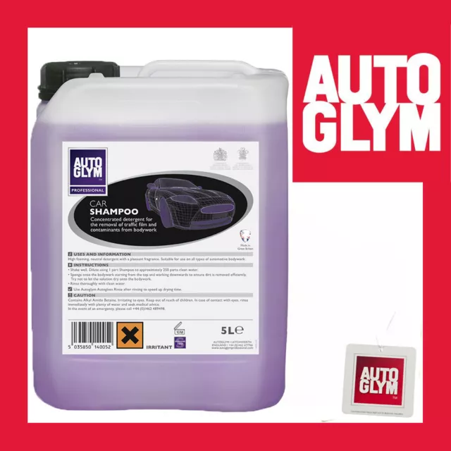 Autoglym Autoshampoo 25ltr & 5 x Autoglym Lufterfrischer