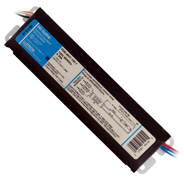 LUTRON FDB48271201 FLUORESCENT Dimming Ballast, 1Lamp, 32W, T8