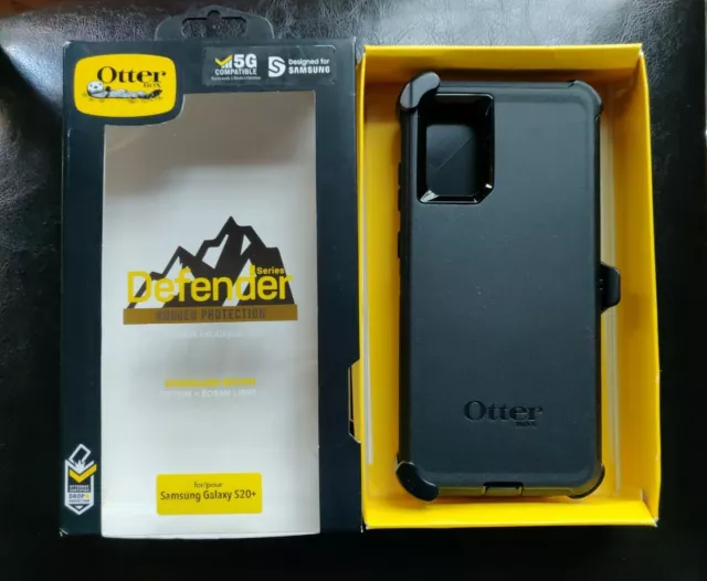 OtterBox Defender Series Case for Galaxy S20+  (Not for Galaxy S20 Ultra)- Black