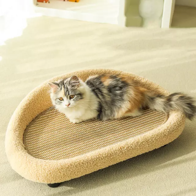Pet Sofa Bed Sleeping Sisal Cat Scratcher for Kitty Kitten Small Medium Cats