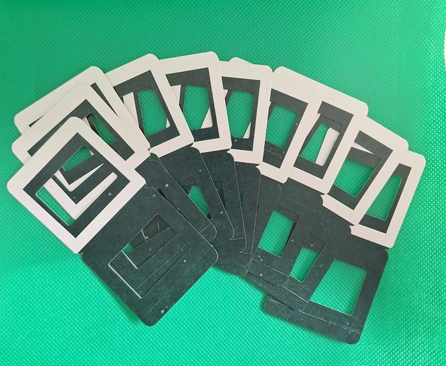 AP CS II Glassless Slide Mounts 5x5 (24x36cm) Box Of 100, Hinged Back, UK Stock, NEW