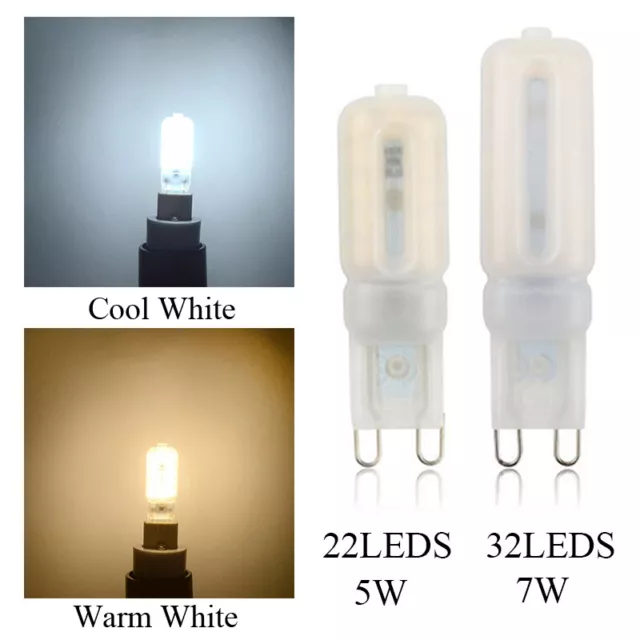 Lámpara cápsula LED G9 5W/7W regulable repuesto original para lámparas halógenas ▽