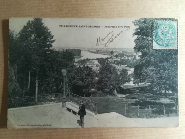 CPA - Villeneuve Saint Georges - Panorama to The Paris - 1907