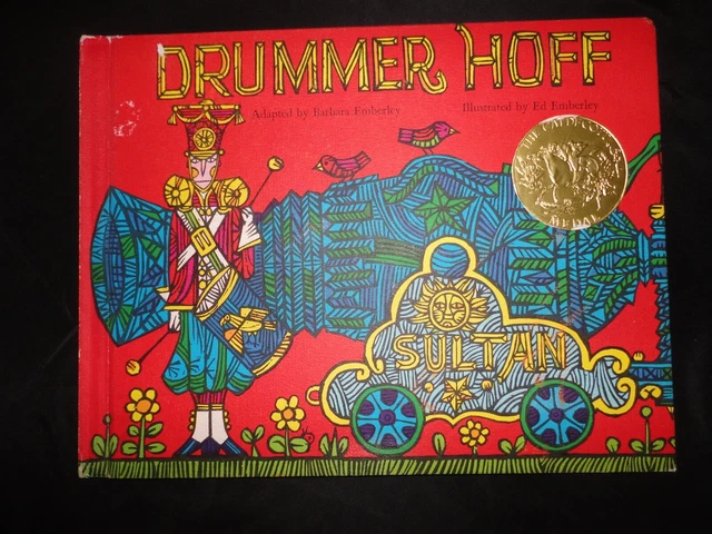 1968 Book DRUMMER HOFF by Barbara Emberley w 45 rpm Columbia Record - Scarce!