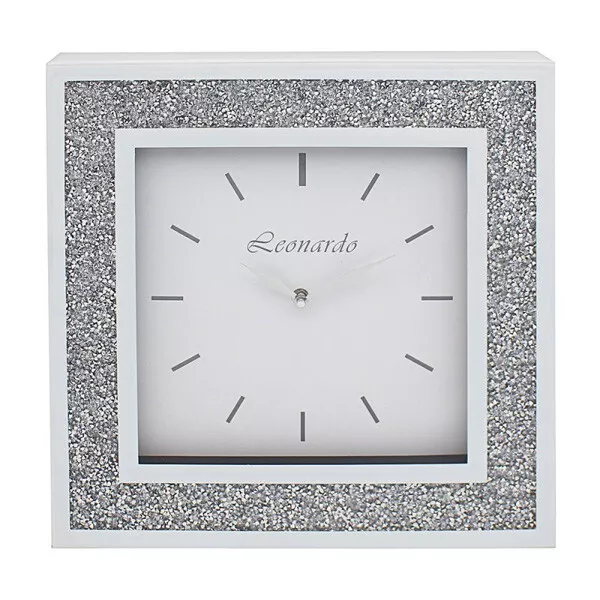 White Crystal Wall Clock 40Cm