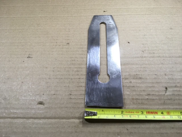 Record Tungsten vanadium no 4 plane iron 2" wide in good condition