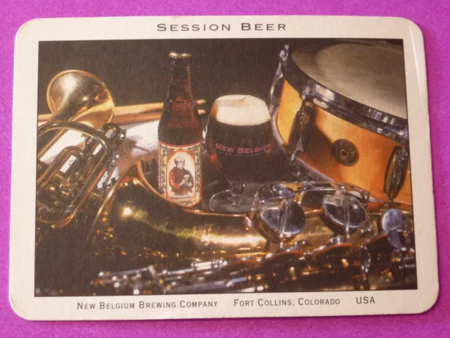 Beer Bar Coaster ~ ~ NEW BELGIUM Brewing ~ Session beer Ft Collins, COLORADO