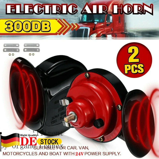 Produktbild von 12V LKW Hupe, Laut Luft Horn Super Laut Autohupe Mit Kompressor