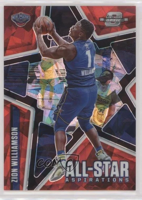 2020 Contenders Optic All-Star Aspirations Red Cracked Ice Prizm Zion Williamson