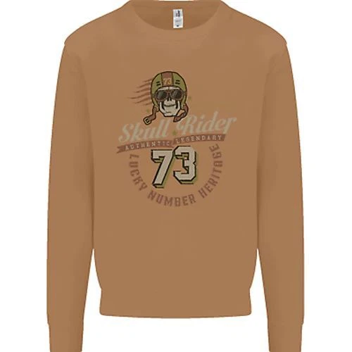 Felpa Maglione Skull Rider Motocicletta Biker Moto Uomo 10