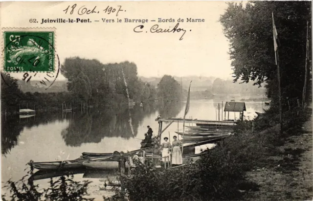 CPA AK JOINVILLE-le-PONT - Vers le Barrage - Bords de la Marne (659525)