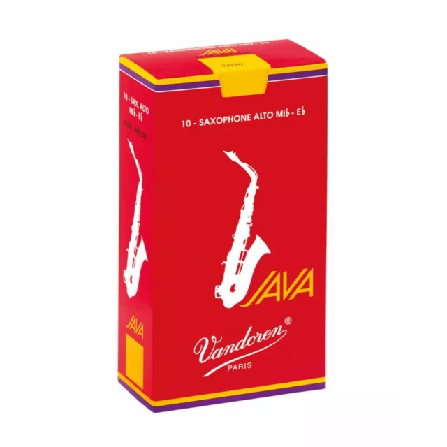 Boîte de 10 anches saxophone alto Java Red Force 2.5 - Vandoren SR2625R