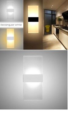 8W LED Lampada Luce da Parete Muro Applique Moderno Esterno Interno Up Down