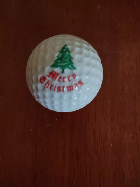 "Pelota de golf Ping roja y blanca ""Feliz Navidad"