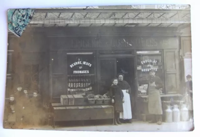 CPA - Photo Card Grocery Parisienne Of 1906
