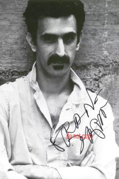 Frank Zappa Repro-Autogramm signed Preprint