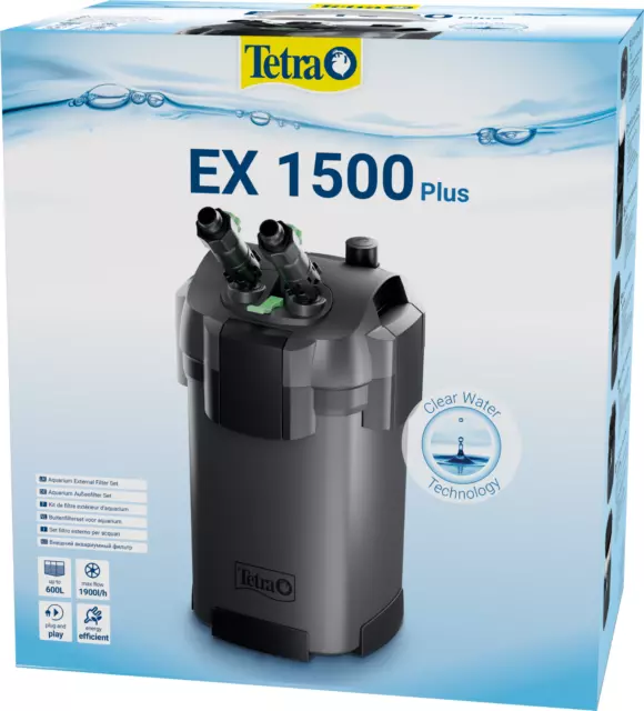 Tetra EX 1500 plus Aquarium Außenfilter f. Aquarien 300-600L