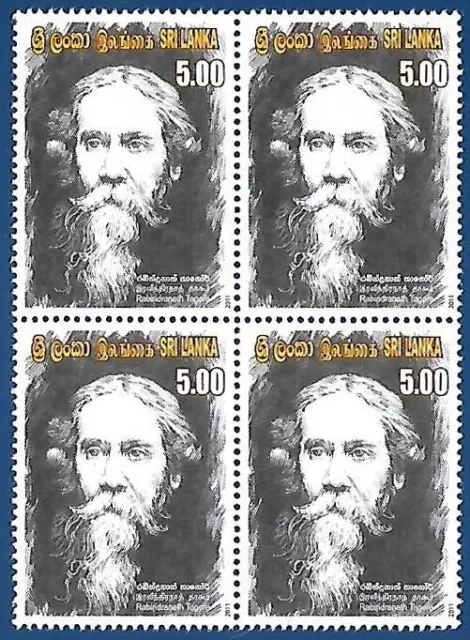 Sri Lanka 2011 Mnh Rabindranath Tagore Philospher Nobel Prize Laureate