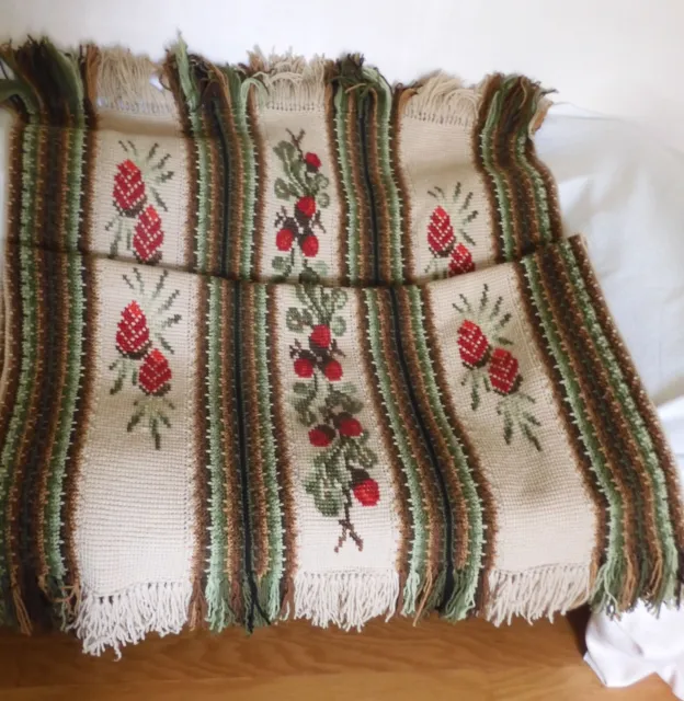 Luxury hand-crocheted Needlepoint  "Victorian Heirloom" Afghan