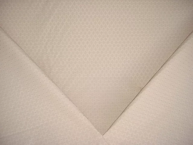 7-1/8Y Kravet Lee Jofa Aqua Blue Cream Diamond Lattice Upholstery Fabric