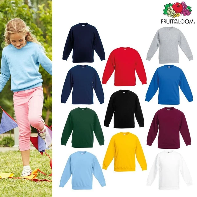 Felpa con cappuccio per bambini - Maglione Fruit of the Loom Girls