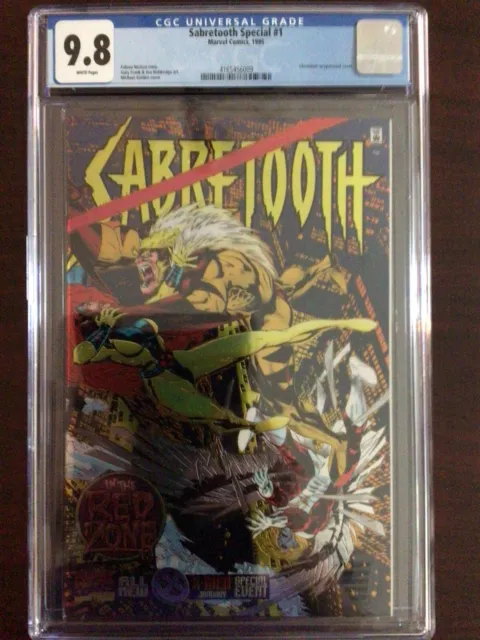 CGC 9.8 Sabretooth Special 1 1995 Chromium Cover White Pages