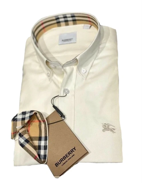 Burberry London Camicia Uomo Cotone Oxford Button Down Classic Fit Prezzo Affare