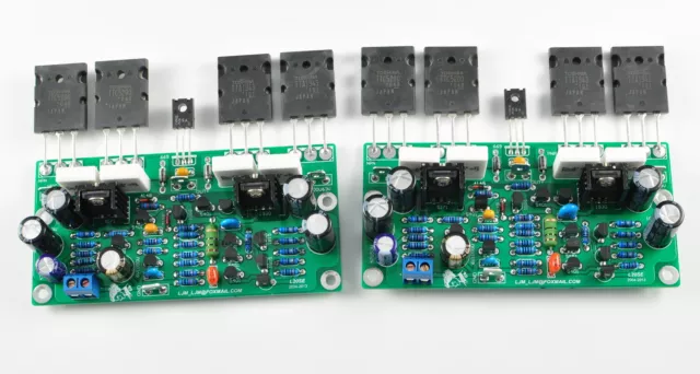 DIY kit L20 SE Stereo Audio power amplifier board Kit AMP A1943 C5200 200W 8R
