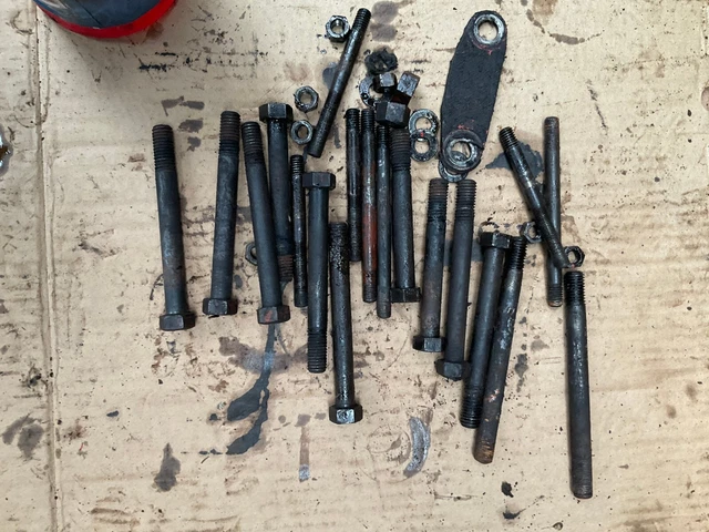 Allis Chalmers WD45 tractor  engine motor head bolts