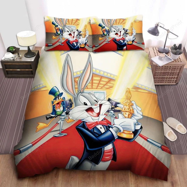 ACTOR BUGS BUNNY Winning A Gold Statue Quilt Duvet Cover Set Children